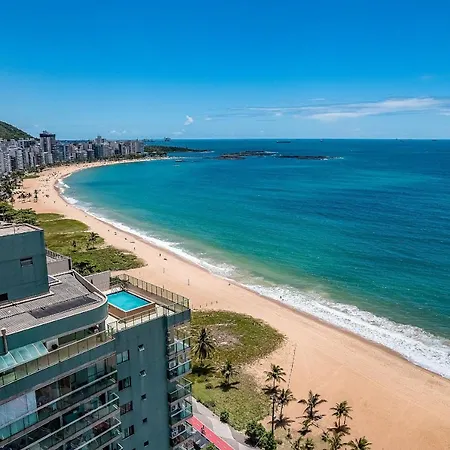 Frente Mar C Vista Maravilhosa Da Praia Da Costa Vila Velha  Exterior photo